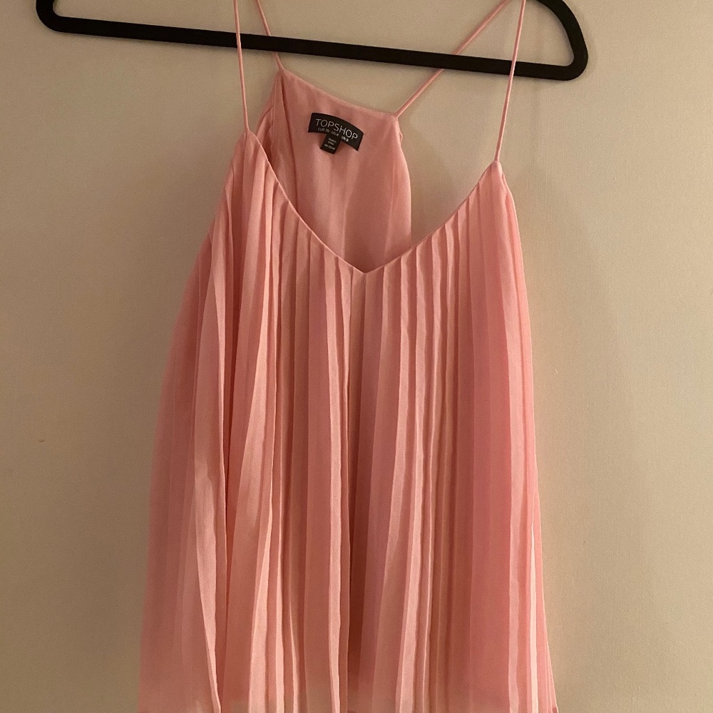 Top shop Pink Tank Blouse size 4